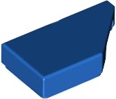TILE 1X2, DEG. 45, CUT, RIGHT: {ярко син}