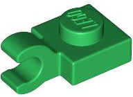 PLATE 1X1 W/HOLDER VERTICAL: {тъмно зелен}