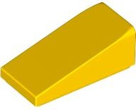 Покривна плочка 1X2X2/3: {ярко жълт}