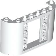 Panel 2 x 8 x 4 with 2 x 3 1/3 Cutout with 4 Studs on Each Side: {бял}