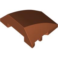 Wedge 4 x 3 Triple Curved No Studs: {тъмно оранжев}