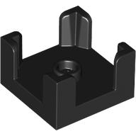 WALL 2X2X1 W/ KNOB: {черен}