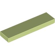 FLAT TILE 1X4: {пролетно жълто-зелен}