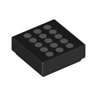 FLAT TILE 1X1, NO. 327: {черен}
