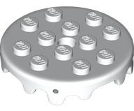 DESIGN PLATE 4X4, W/1.5 HOLE: {бял}