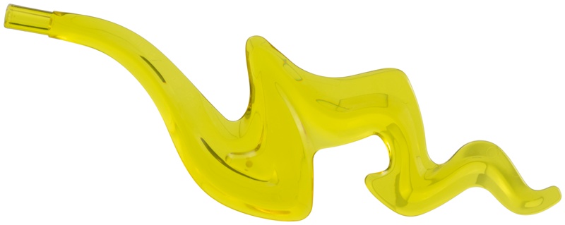 Wave Rounded Squiggly with Bar End (Flame): {прозрачно жълт}