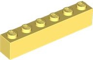 BRICK 1X6: {студено жълт}