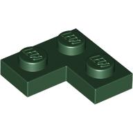 CORNER PLATE 1X2X2: {земно зелен}
