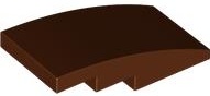 BRICK W. BOW 2X4: {червеникаво-кафяв}