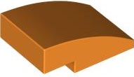 Slope, Curved 3 x 2: {ярко оранжев}