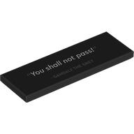 TILE 2X6, NO. 65: {черен}