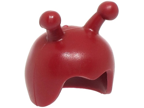 Minifigure, Headgear Cap, Insect - Flexible Rubber: {нов тъмно червен}