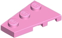 LEFT PLATE 2X3 W/ANGLE: {светло пурпурен}