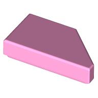 TILE 1X2, DEG. 45, CUT, LEFT: {светло пурпурен}