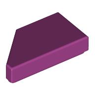 TILE 1X2, DEG. 45, CUT, RIGHT: {ярко червеникаво-виолетов}