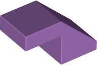 ROOF TILE 1X2, DEG. 45, W/O KNOBS: {умерено лавандулов}