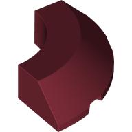 1/4 CONE, 4X4X1, W/ CUTOUT, NO. 1: {нов тъмно червен}