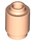 Brick, Round  1 x 1: {светло нуга}