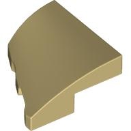 PLATE 2X2X2/3, HALF BOW W/ CUT, RIGHT: {тухлено жълт}