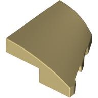 PLATE 2X2X2/3, HALF BOW, W/ CUT, LEFT: {тухлено жълт}