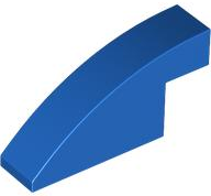 BRICK 1X4X1 2/3, OUTSIDE HALF BOW: {ярко син}