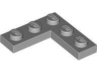 CORNER PLATE 1X3X3: {умерено каменно сив}