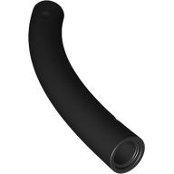 Dinosaur Tail / Neck Middle Section with Bar Hole and Technic Pin Hole: {черен}
