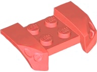Vehicle, Mudguard 2 x 4 with Headlights Overhang: {пъстро коралов}