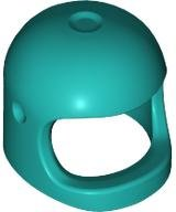 MINI HELMET, NO. 243: {ярко синьо-зелен}