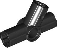 Technic, Axle and Pin Connector Angled Triple - 60 / 120 / 180 degrees: {черен}
