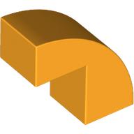 Slope, Curved 2 x 1 x 1 2/3: {огнено жълто-оранжев}