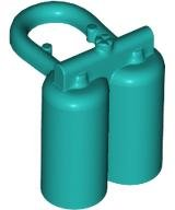 MINI OXYGEN BOTTLES: {ярко синьо-зелен}