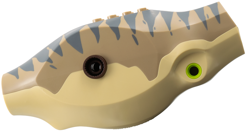 Dinosaur Body Tyrannosaurus rex with Dark Tan Top with Dark Bluish Gray Stripes Pattern: {тухлено жълт}