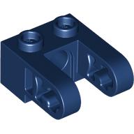 BRICK 2X1, DIA. 4.9 HOLE, W/ HALF BEAM: {земно син}