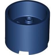 DESIGN ELEMENT 3X3X2,W/ CROSS HOLE,NO. 1: {земно син}