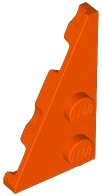 LEFT PLATE 2X4, DEG. 27: {червеникаво-оранжев}