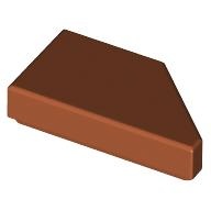 TILE 1X2, DEG. 45, CUT, LEFT: {тъмно оранжев}