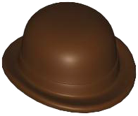 MINI BOWLER HAT: {тъмно кафяв}
