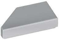 TILE 1X2, DEG. 45, CUT, RIGHT: {умерено каменно сив}