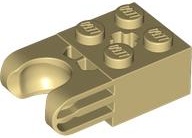 BRICK 2X2 W. CUP FOR BALL: {тухлено жълт}