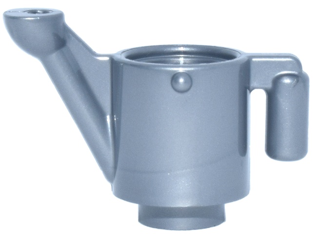 Minifigure, Utensil Watering Can: {сребърно метален}