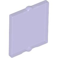 Glass for Window 1 x 2 x 2 Flat Front: {прозрачно ярко синьо-виолетов}