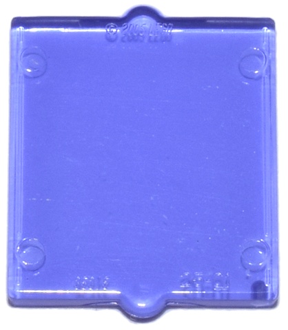Glass for Window 1 x 2 x 2 Flat Front: {прозрачно ярко синьо-виолетов}