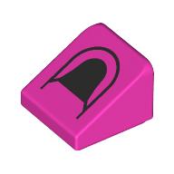 ROOF TILE 1X1X2/3, NO. 31: {ярко пурпурен}