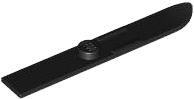 Minifigure, Utensil Ski 6L (48mm Long): {черен}