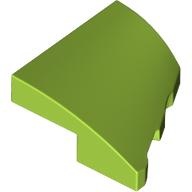 PLATE 2X2X2/3, HALF BOW, W/ CUT, LEFT: {ярко жълто-зелен}
