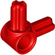 Technic, Axle and Pin Connector Hub with 2 Perpendicular Axles: {ярко червен}
