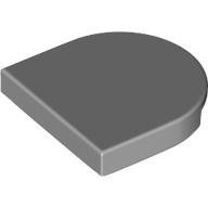 TILE 2X2, 1/2 CIRCLE: {умерено каменно сив}