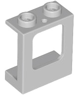 WALL ELEMENT 1X2X2 W. WINDOW: {умерено каменно сив}