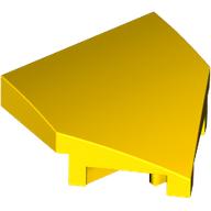 PLATE W/ BOW 2X2X2/3, 45 DEG.: {ярко жълт}